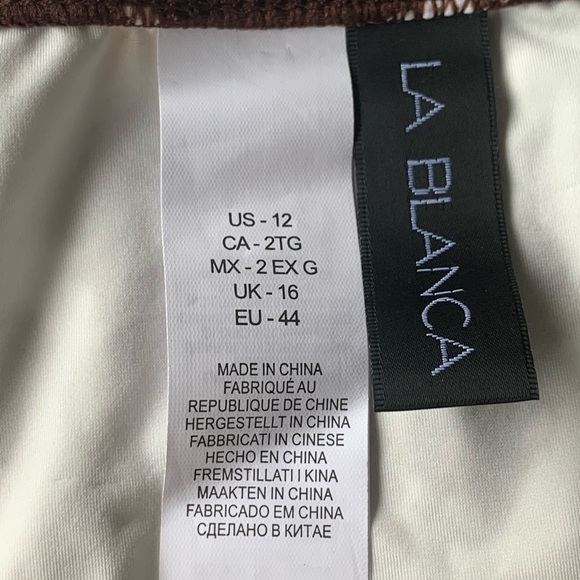 La Blanca LB3ZG93 Womens Java Island Hipster Bikini Bottoms US Size 12 Brand New - Picture 4 of 4